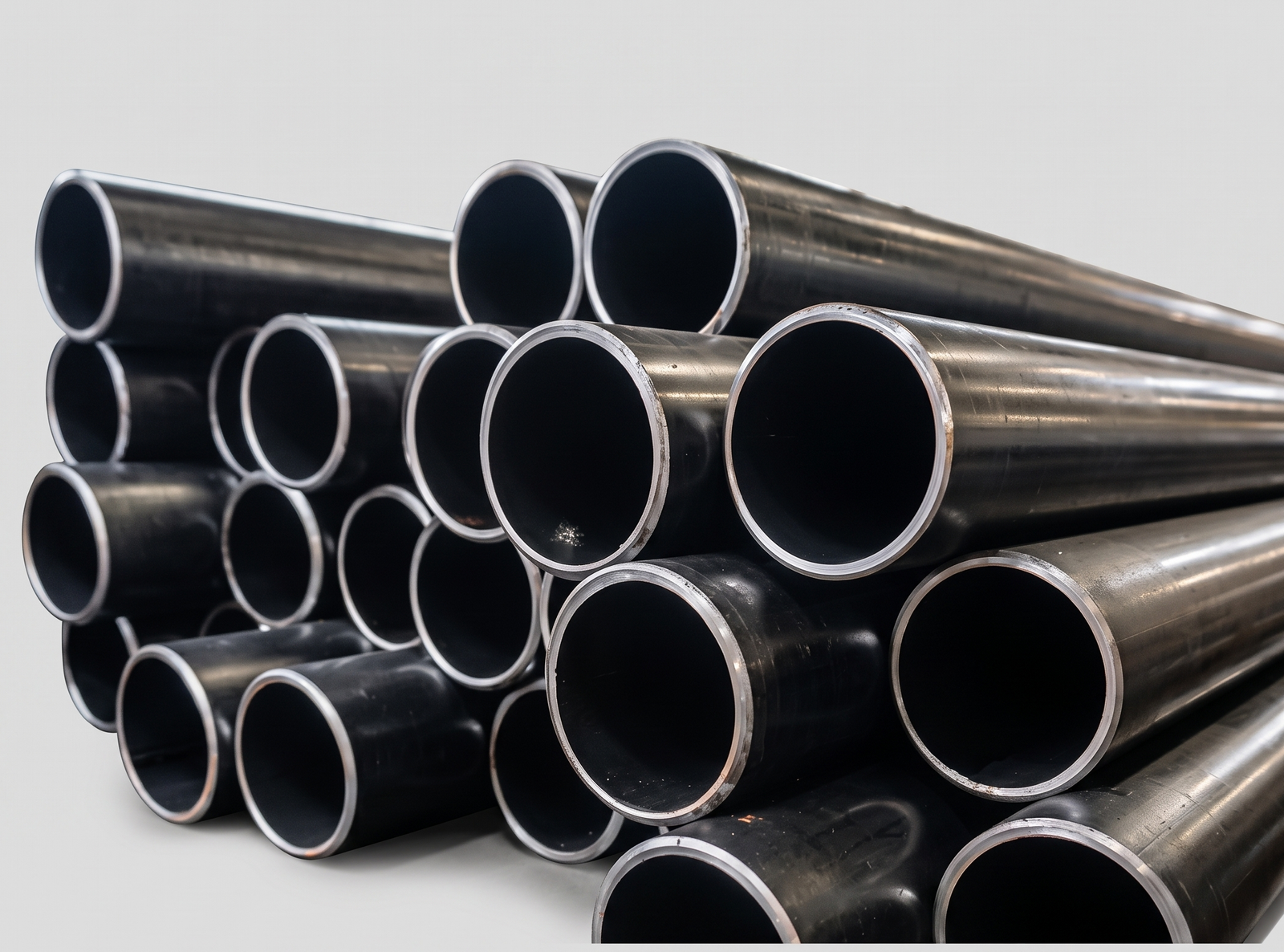 Carbon steel industrial piping